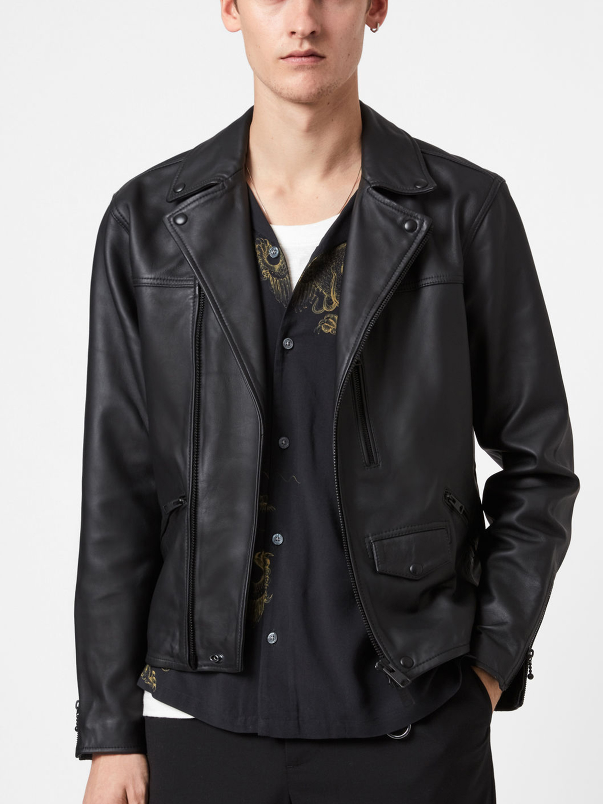 Men-Black-Leather-Biker-Jacket-Featured.jpg men leather biker jacket in black colour - Image 1