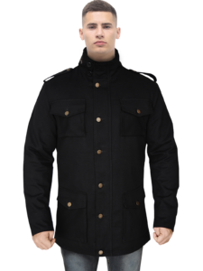 Hoodie Style Cotton Jacket - Image 2