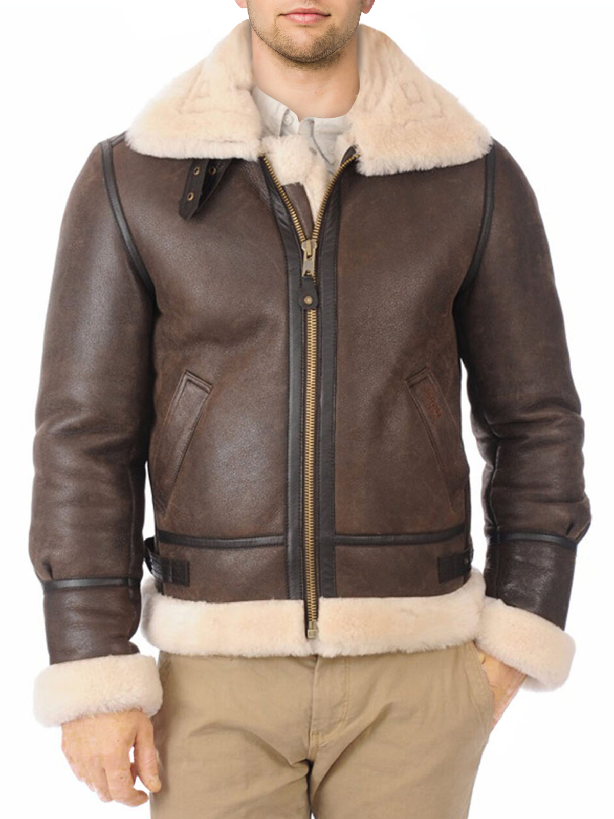 Mens-Bomber-Leather-Jacket-1-1-1-1.jpg Men's Bomber Leather Jacket - Mauve Tree - Image 1