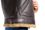 Men B3 Bomber RAF Shearling Jacket - Image 5