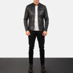 Men Trending Biker Jacket - Mauve Tree