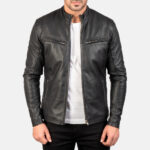 Men Trending Biker Jacket - Mauve Tree - Image 4
