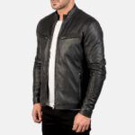Men Trending Biker Jacket - Mauve Tree - Image 5