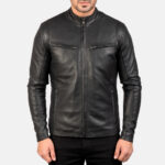 Men Trending Biker Jacket - Mauve Tree - Image 3