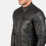 Men Trending Biker Jacket - Mauve Tree - Image 6