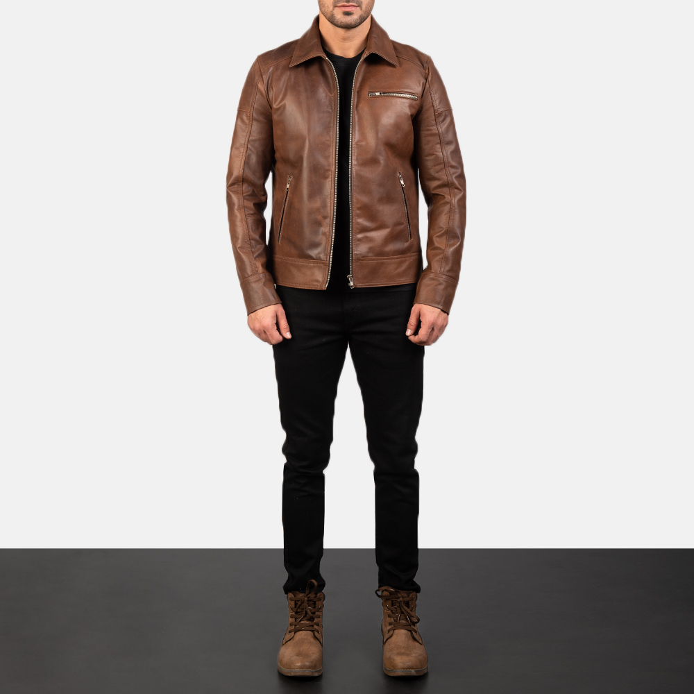 MensLavendardBrownLeatherBikerJacket7845-2-1577528717055.jpg Men Brown Leather Biker Jacket - Mauve Tree - Image 1