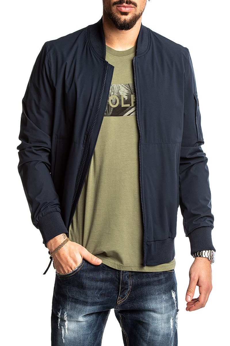 NHW_7119_da089d45-1982-4179-95a2-8caadde8ddac.jpg Men Dark Blue Cotton Jacket - Image 1
