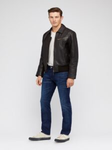 Men Old School Black Jacket
