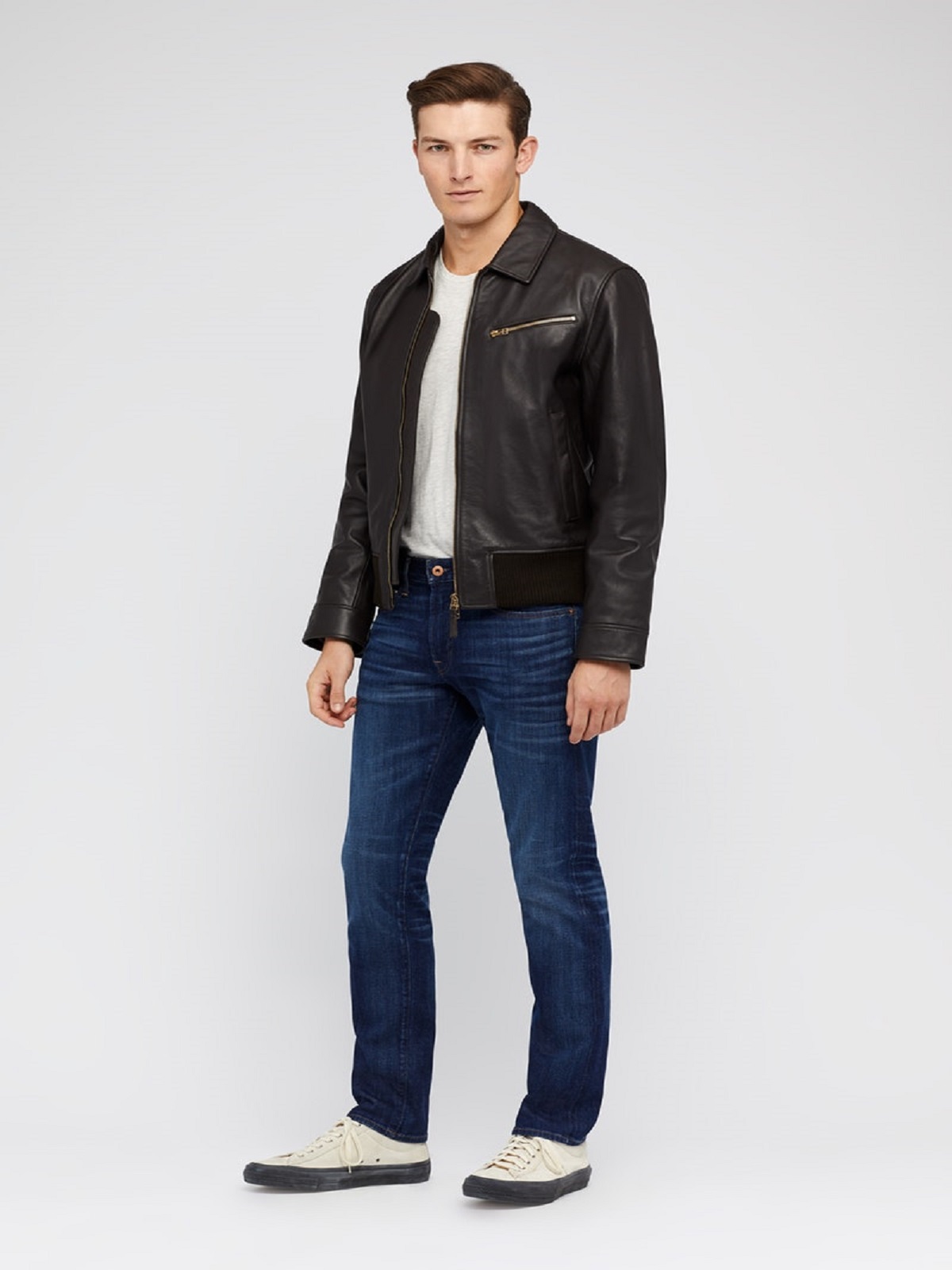 Outerwear_Casual-Outerwear_19762-BR502_1.jpg Men Old School Black Jacket - Image 1
