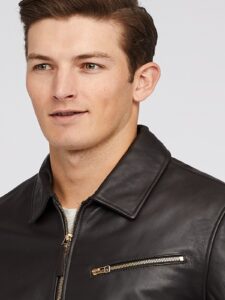 Men Old School Black Jacket - Image 5