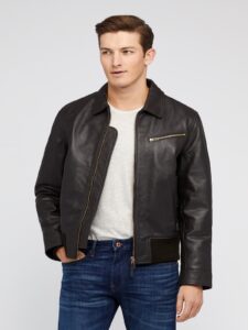 Men Old School Black Jacket - Image 3