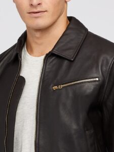 Men Old School Black Jacket - Image 4