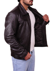 Classic Leather Jacket - Image 4