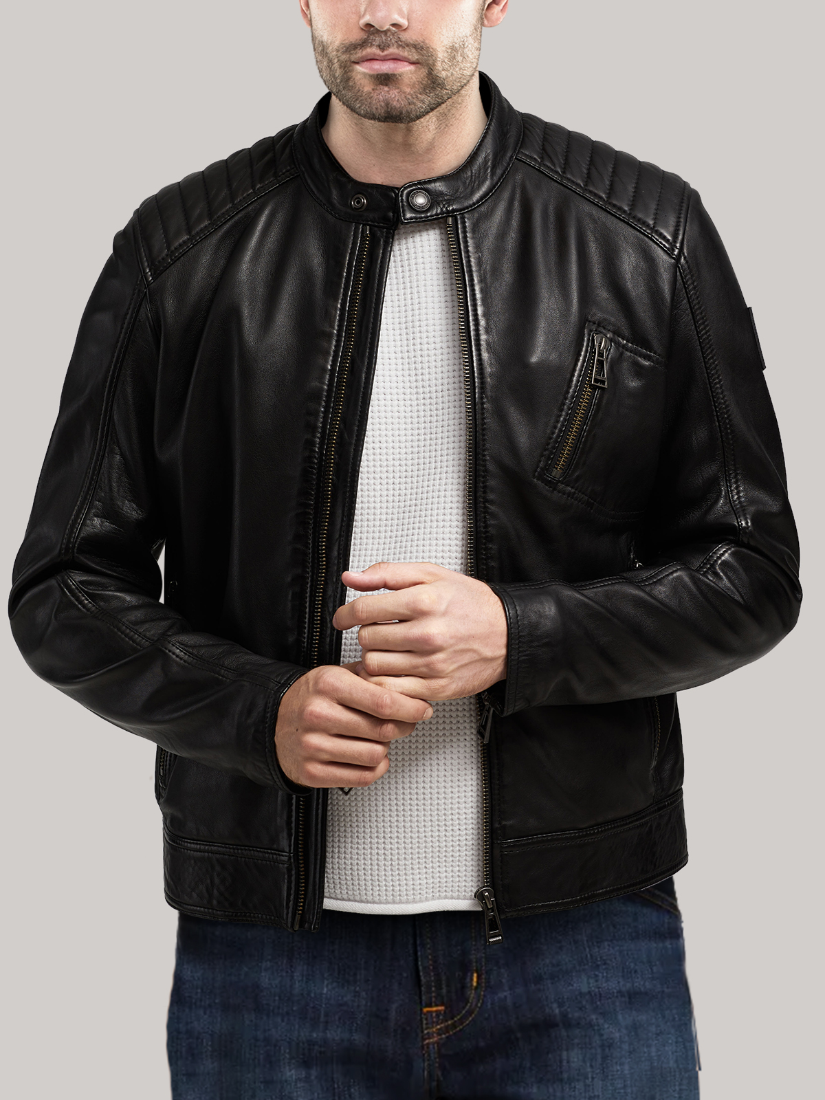 Stylish-Men-Faux-Leather-Jacket-zoom-1-1-1-1.jpg Stylish Men Faux Leather Jacket - Mauve Tree - Image 1