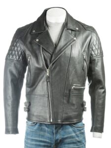 Men's Black Biker Jacket