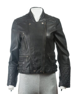 Black Slim Fit Leather Jacket