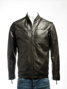 Simple Black Leather Jacket