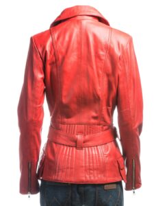 Red Leather Jacket - Image 2