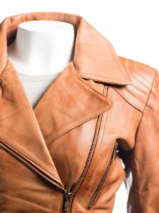 Tan Leather Jacket - Image 4