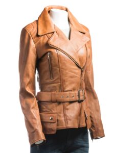 Tan Leather Jacket - Image 3