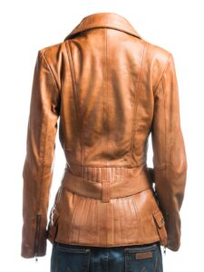 Tan Leather Jacket - Image 2