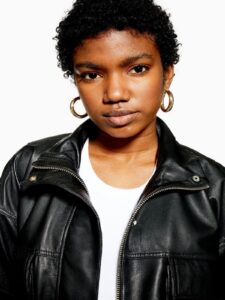 Women Old School Black Jacket - Image 3