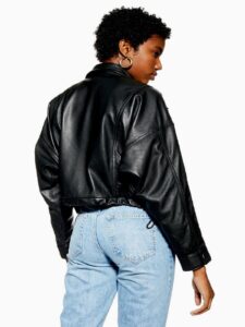 Women Old School Black Jacket - Image 2
