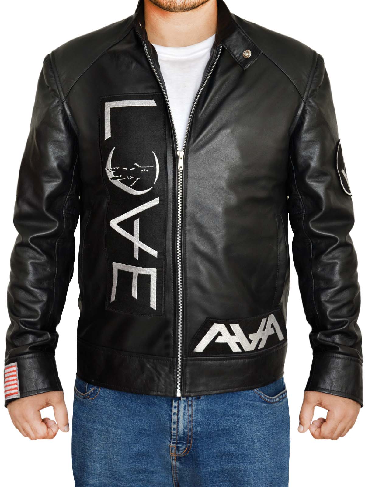 Tom-Delonge-Jacket-6.jpg Dapper Black Men Leather Jacket - Image 1