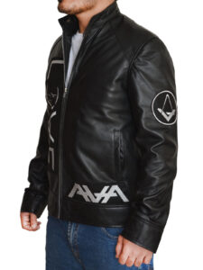 Dapper Black Men Leather Jacket - Image 3