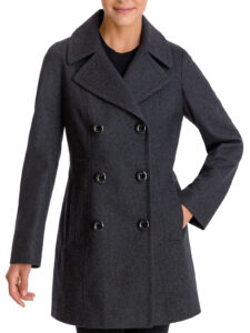 Women Black Wool Crombie Coat