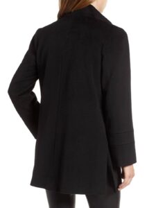 Women Black Long Top Coat - Image 2