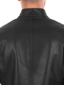 Genuine Style Black Lambskin Leather Jacket For Men - Image 5