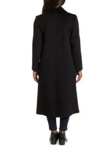 Women Black Reefer Coat - Image 2