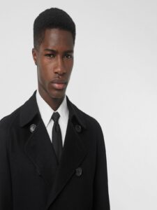 Men Double Breasted Wool Trench - Image 4