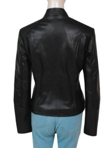 Batgirl Black Leather Jacket - Image 2