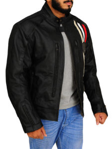 Triumph Biker Leather Jacket - Image 3