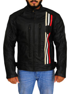 Triumph Biker Leather Jacket - Image 5