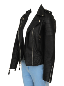 Black Brando Women Jacket - Image 4