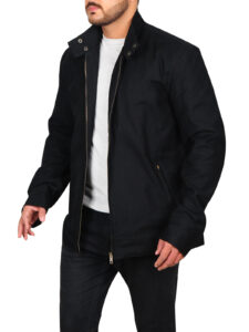 Pitch Black Cotton Jacket - Image 4