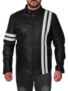 Men Driver Slim Fit Leather Jacket