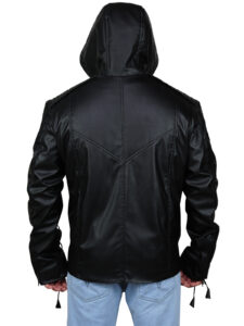 Fancy Black Hoodie Jacket - Image 3