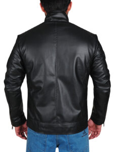 Trendy Black Leather Jacket - Image 2