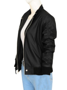 Black Slim Fit Women Jacket - Image 3