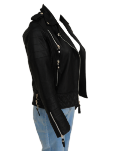 Black Brando Women Jacket - Image 3