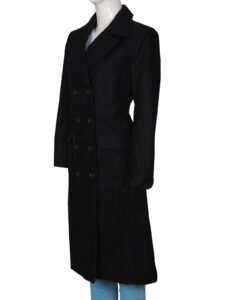 Elegant Female Black Long Coat - Image 4
