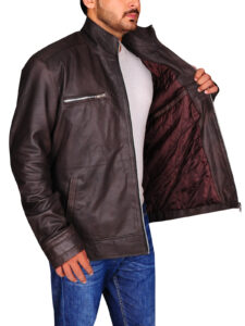 Simple Brown Slim Fit Jacket - Image 3