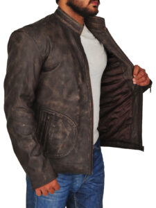Men The Rock Brown Jacket - Image 3