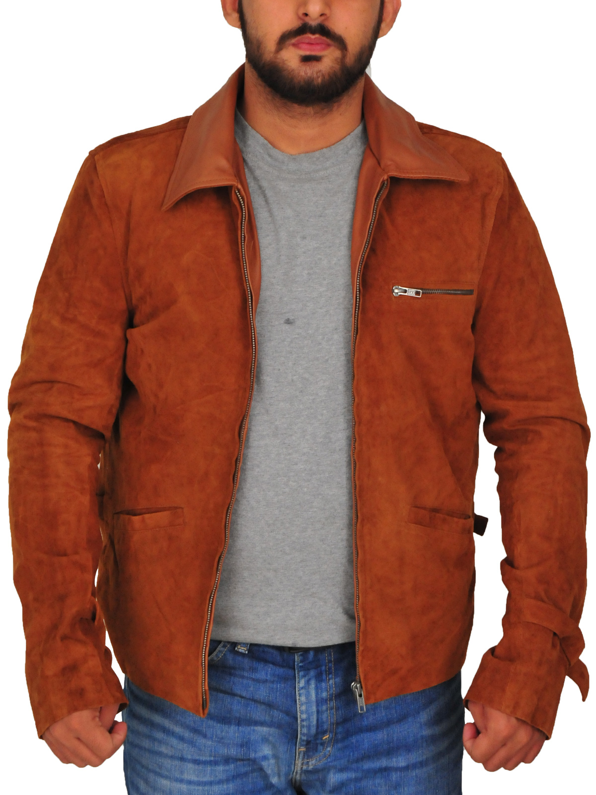 brown-suede-leather-jacket-for-men-2.jpg Men Brown Suede Leather Jacket - Image 1