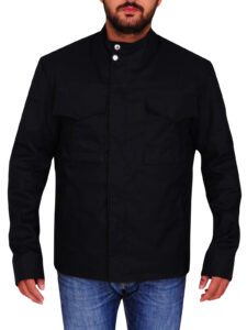Navy Blue Dapper Cotton Jacket - Image 5