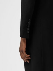 Men Black Wool Coat - Image 5